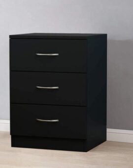 Black Bedside Drawers