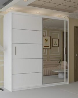 VISION WHITE WARDROBE 120cm/150cm/180cm/203cm