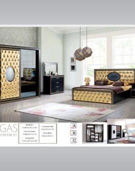 VIGAS BLACK&GOLD BEDROOM SET